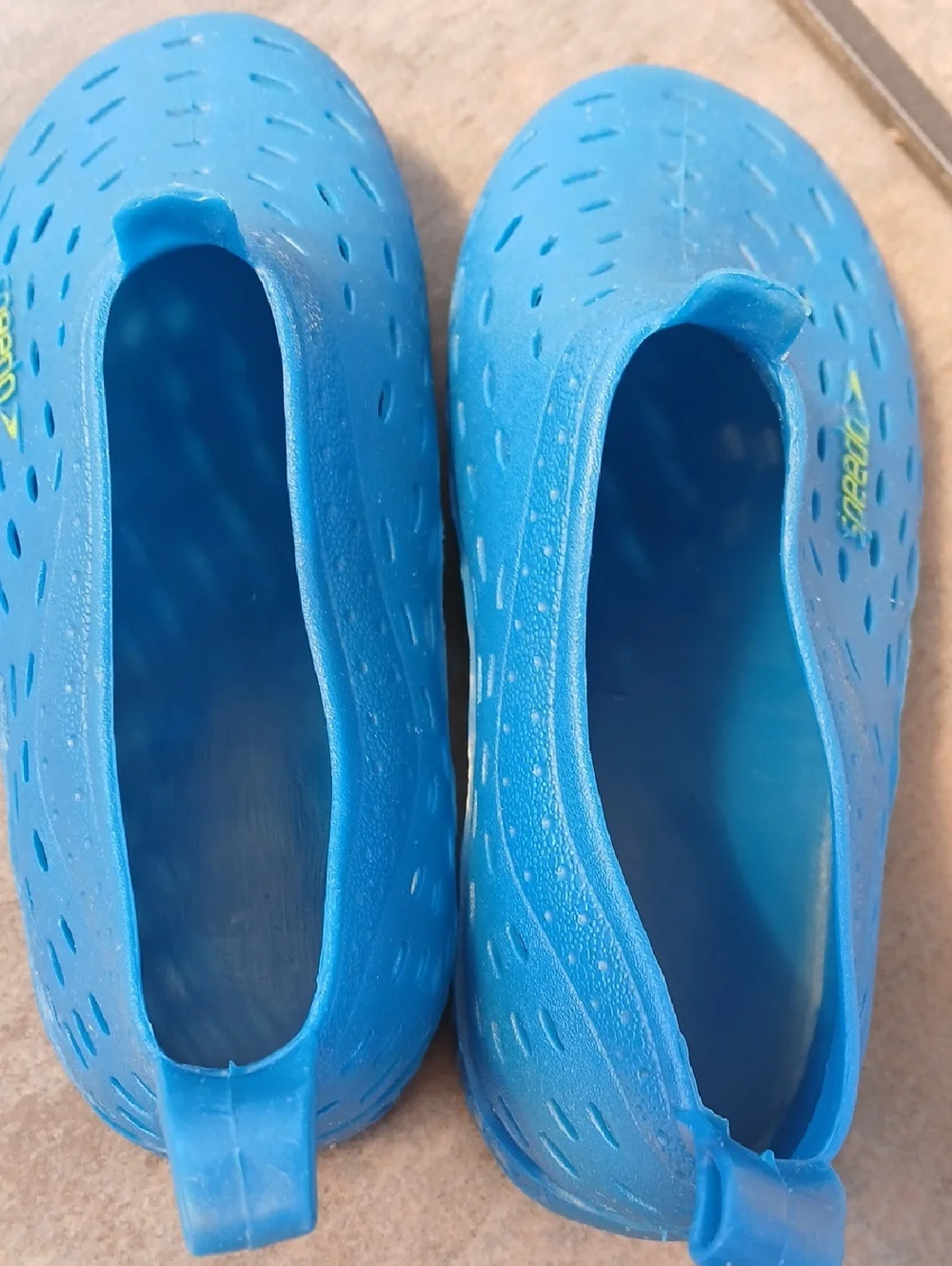 Speedo Kids Bright Blue Slip-On Water Shoes  - Size 7/8